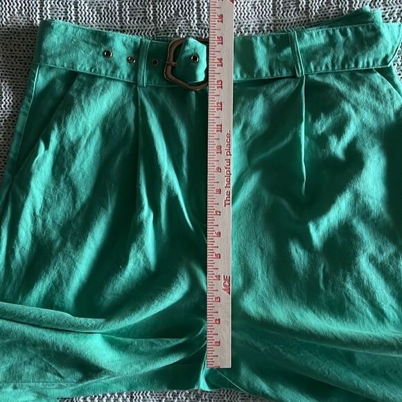 House of Harlow Women's Two Piece Seafoam Green Linen Jumpsuit with Belt Size L - Picture 10 of 14